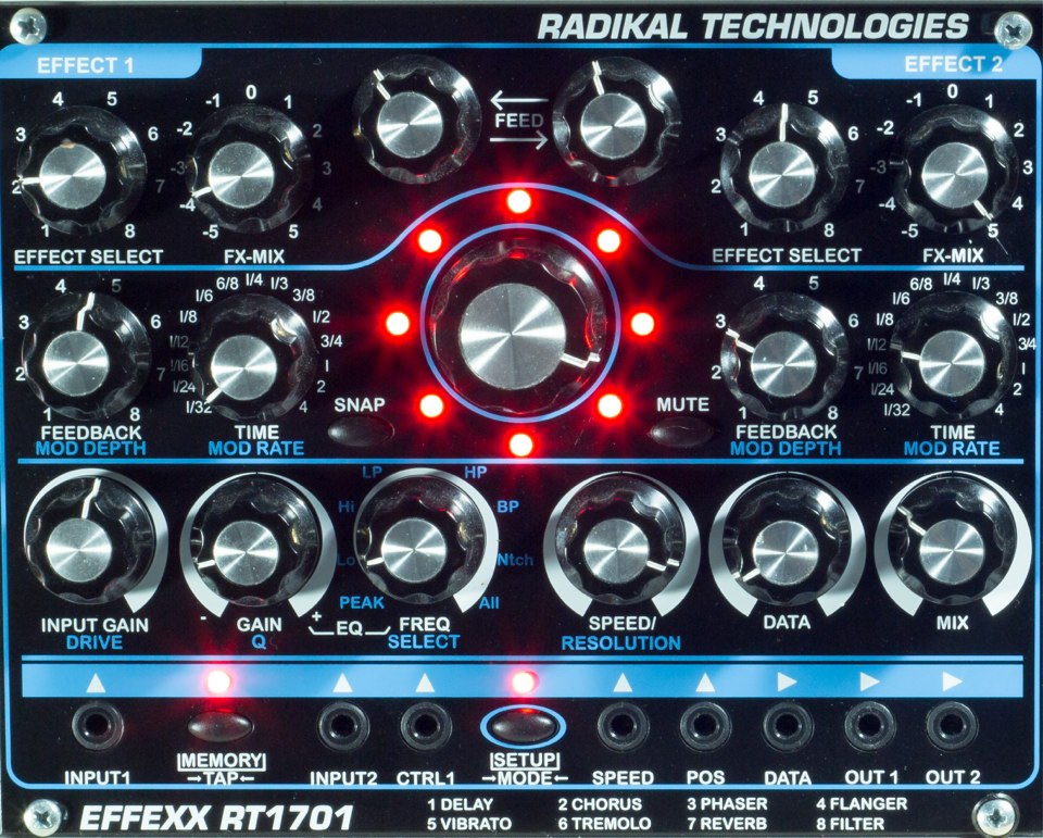 RADIKAL TECHNOLOGIES RT-1701 EFFEXX MULTIFX PROCESSOR