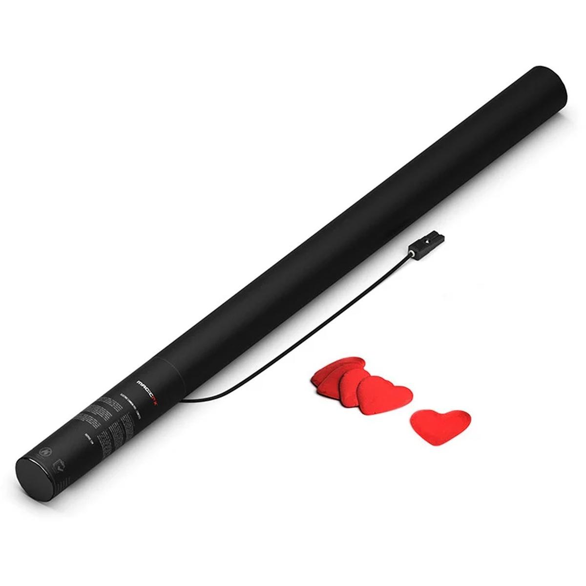Electric Cannon 80 cm - Confetti - Red Hearts