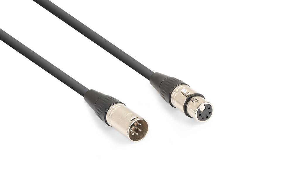 DMX Cable 5PIN XLR Male-Female 12,0m – Sound Wave Distribution