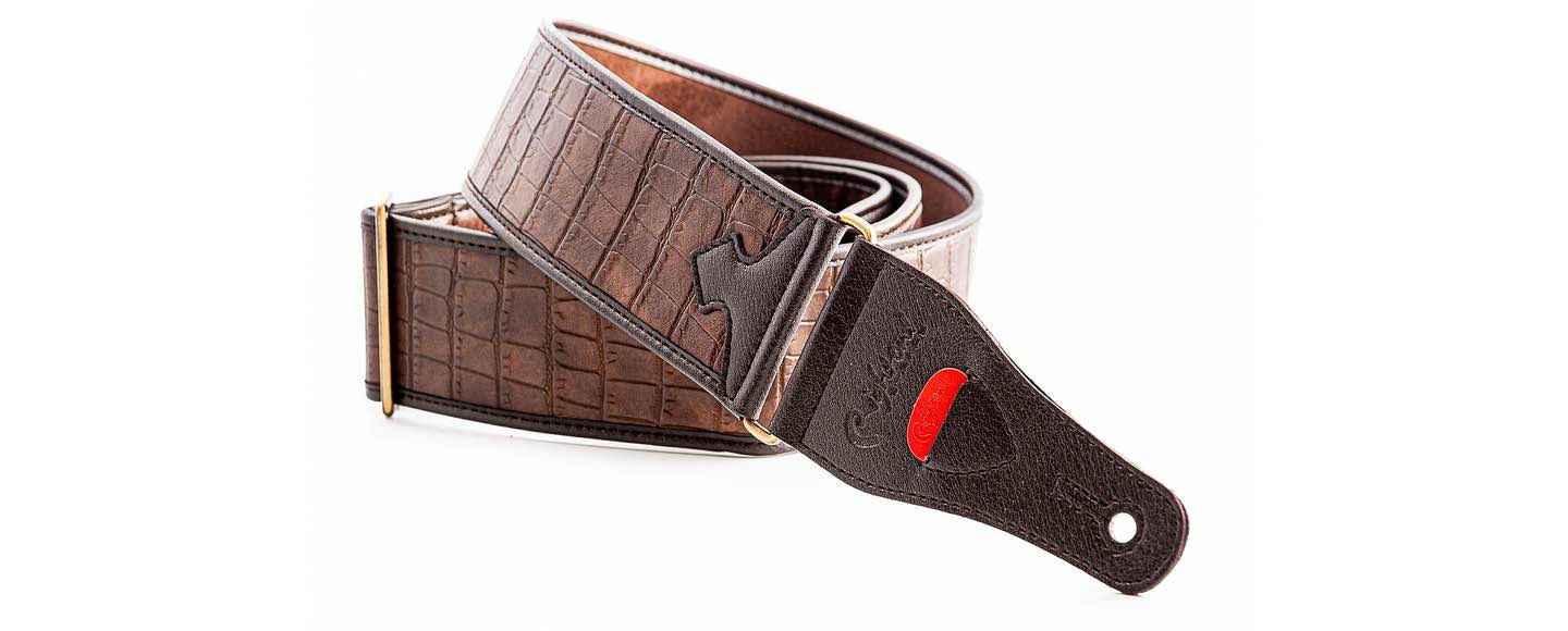 RIGHTON! STRAPS ALLIGATOR BROWN