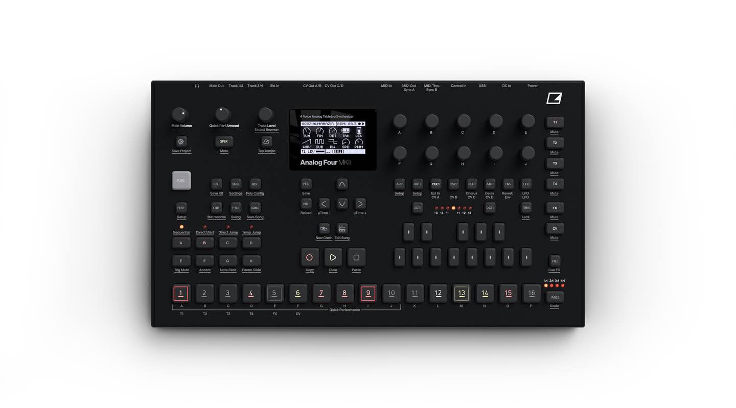 ELEKTRON ANALOG FOUR MKII (BLACK)