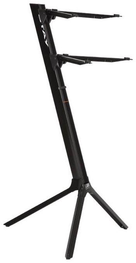 STAY MUSIC STANDS 1100/2 - SLIM MODEL - 290 MM CURVED SET ON TOP - BLACK