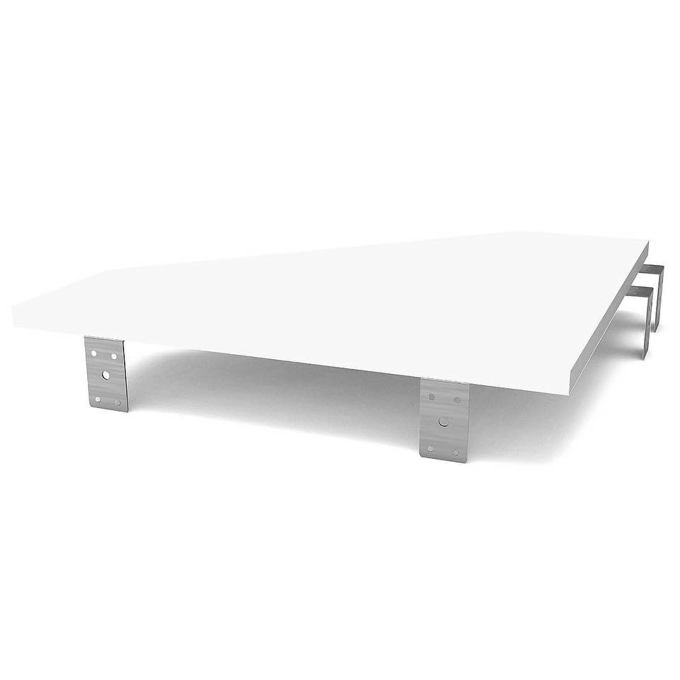 GLORIOUS MODULAR SIDE RACK ADAPTER WHITE